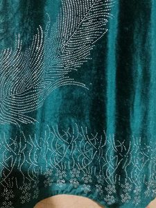 Elegant velvet Green Kurta