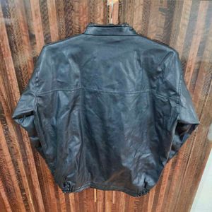Parx Solid Leather Jacket - Chest 44