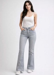 Stylish Flare Leg Denim Jeans
