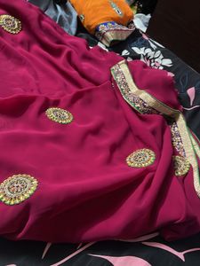 Elegant Pink Saree
