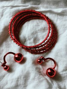 Combo Bangles And Ear Stud
