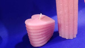 Light Pink Candles Set