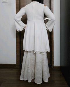 Off white Indo-western Lehenga 🤍✨️