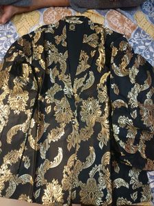 Black Banarasi Cordset