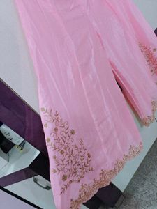 Elegant Pink Kurta and plazzo Set