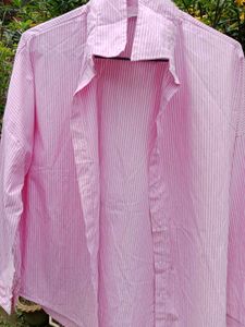Pink Striped Long Sleeve Shirt (Brand New)