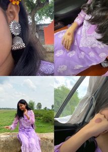 Lakhnavi Chinkari Kurti Set Of 3