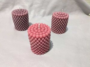 Bubble pillar Candles 1 piece rose fragrance