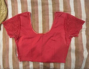 Gold &amp; Peach Coloured Blouses - Free Sizes