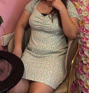 Floral Mini Dress Size- M