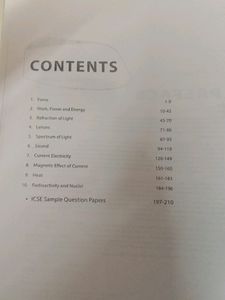 Icse Class 10 Chapterwise Topic   Wise Physics Solved Paper In VeryGood Condition With Binding