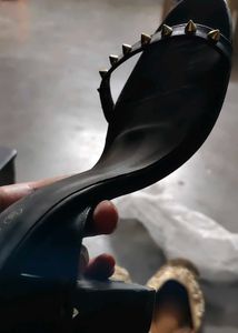 Spiked Black Heels
