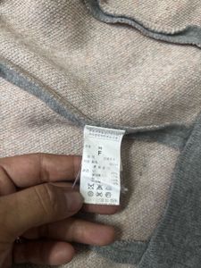 Gray Open Front Cardigan