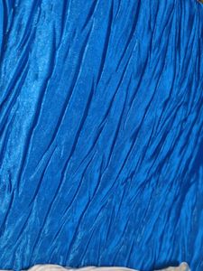 Blue &amp; White Crinkle Fabric