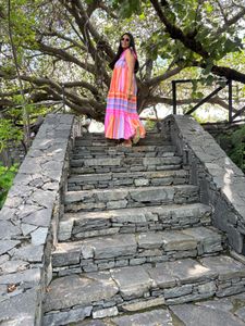 Colorful Striped Maxi Dress