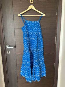 Blue casual dress