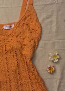 Y2K Orange Cami Top
