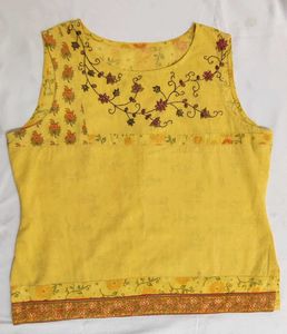 Printed Sleeveless Top