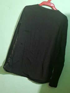 Black Long Sleeve Graphic Tee