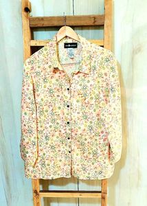 Peach Printed Shirt Size-42