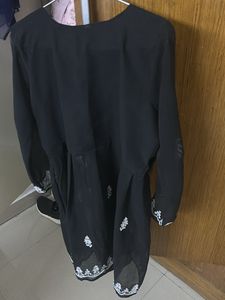 Black Chikankari Kurti