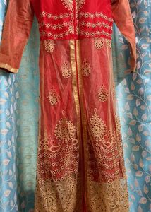 Elegant Red Embroidered Kurta Set
