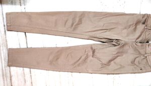 Woman Denim Jeans ,Khaki Colour, Size 28, Length35