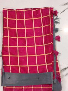 Elegant Embroidered Saree