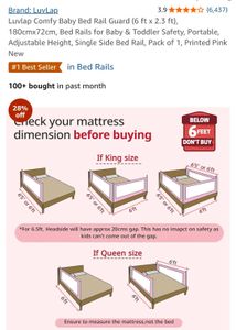Baby Bed Guard Rail