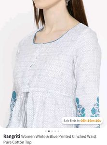 Rangriti Pure Cotton Short Kurti