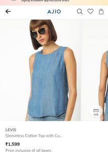 Levis denim Top