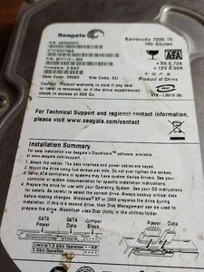 Seagate Hard Drive 160 GB