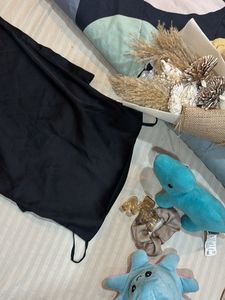 Sleek Black Slit Dress