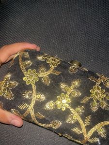 Embroidered Clutch