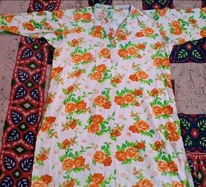 Floral Print Tunic Top