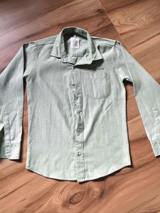 Boys Green Casual Shirt