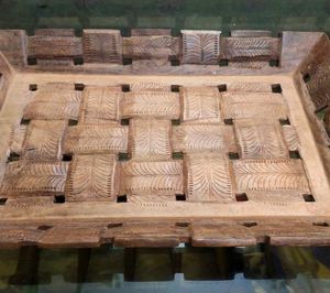 Carved Wooden Serving Tray For Kitchen