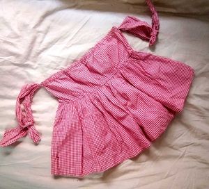Red & White Patterened Top