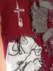 Girls Crop Top Combo