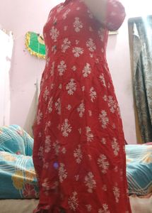Red And White Kurti