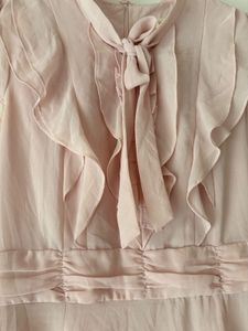 Vintage Pink Ruffle Dress