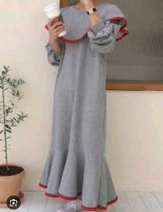 Grey Long Sleeve Top