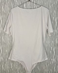 H&amp;m Solid White Bodysuit