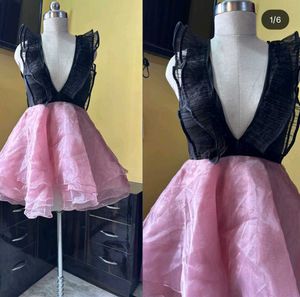 Pink Ruffle Party Dress
