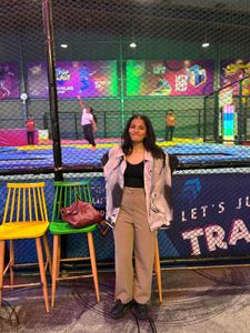 Trendy Beige Trousers and