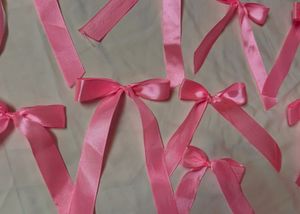 Pink Bow Ribbon 🎀 10 peices