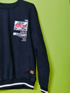 Roadster Black Graphic Sweatshirt - Thick Fabric!