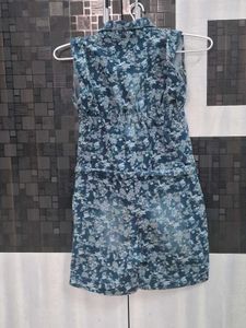 Floral Denim Dress