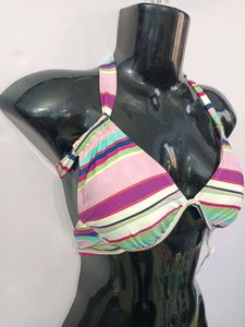 Imported Striped Bikini Top Mint Condition Small
