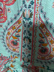 Teal Paisley Print Sundress